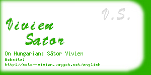 vivien sator business card